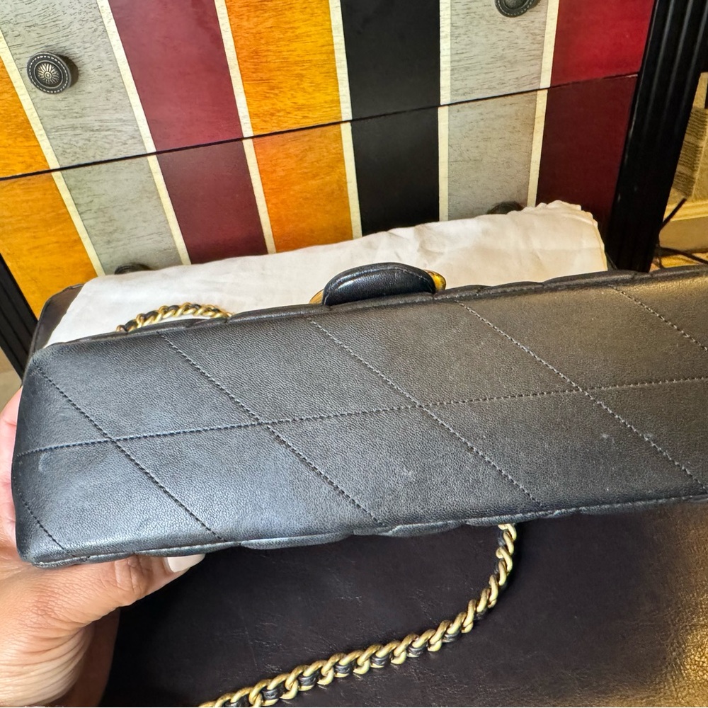 Coach Black Quilted Tabby 26 Leather Shoulder Bag with Gold Hardware - Picture 6 of 16